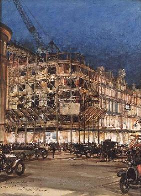 Construction of the New Building for Bourne and Hollingsworth, Oxford Street, London