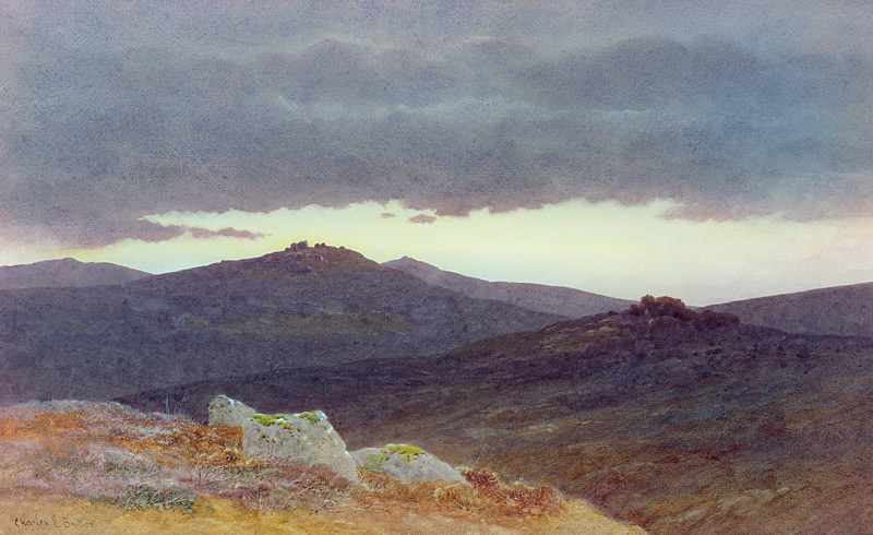 Abenddämmerung über Dartmoor von Charles Edward Jr. Brittan