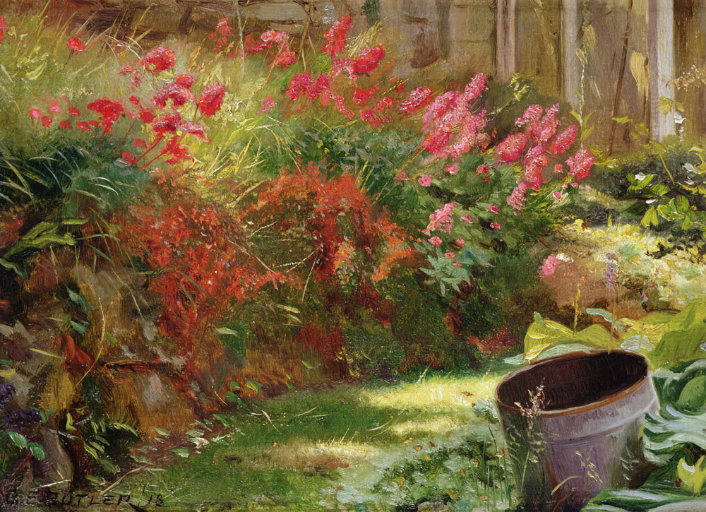 A Sunlit Garden von Charles Ernest Butler