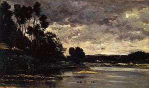 Am Fluss-Ufer von Charles-François Daubigny