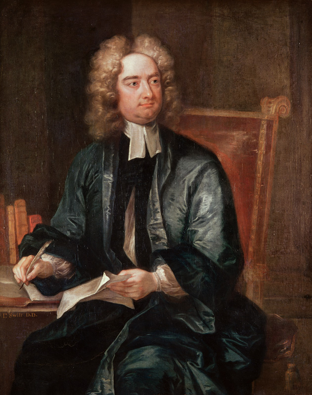 Portrait of Jonathan Swift (1667-1745) c.1718 von Charles Jervas
