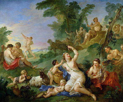 The Triumph of Bacchus (oil on canvas) von Charles Joseph Natoire