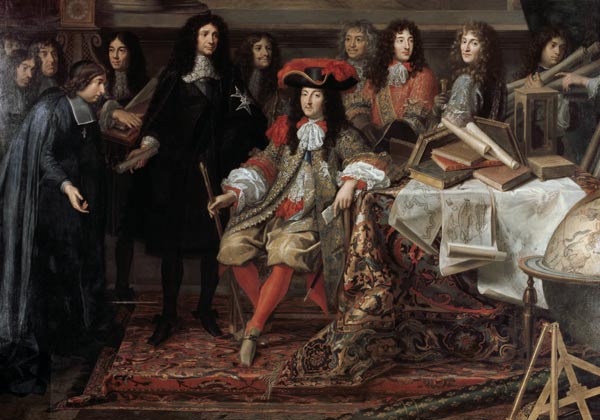 Louis XIV & Academy of Science/ Testelin von Charles Le Brun