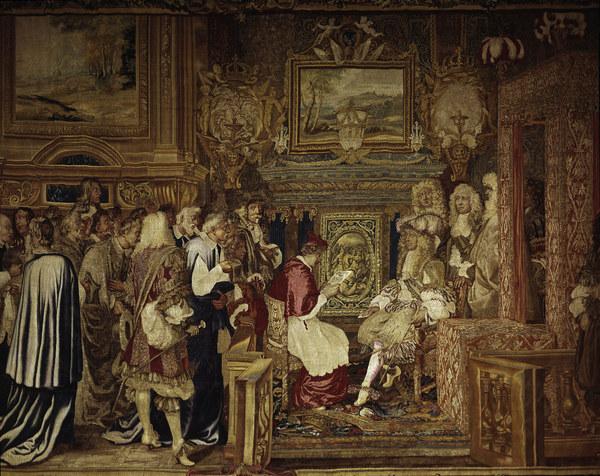 Louis XIV Receives Flavio Chigi, 1664 von Charles Le Brun