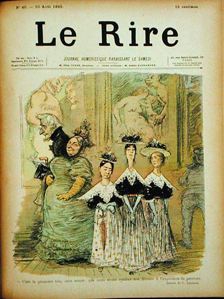 At the Salon, front cover of 'Le Rire' von Charles Leandre