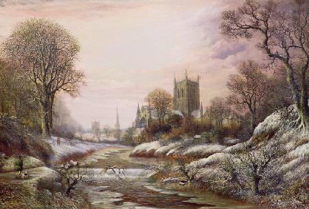 Worcester from the South West in the Snow c.1875