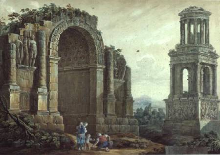 The Triumphal Arch at St.Remy von Charles Louis Clerisseau
