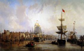 Hafen von Rouen 1855
