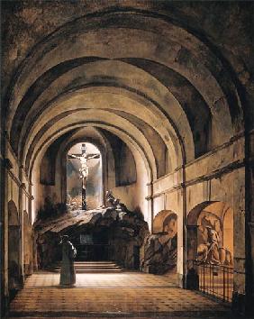 Die Kapelle des Calvaires von Saint-Roch 1817