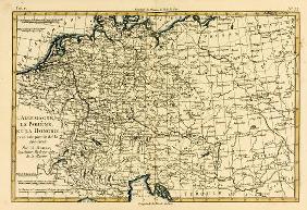 Germany, Bohemia and Hungary, with part of Poland, from 'Atlas de Toutes les Parties Connues du Glob 18th