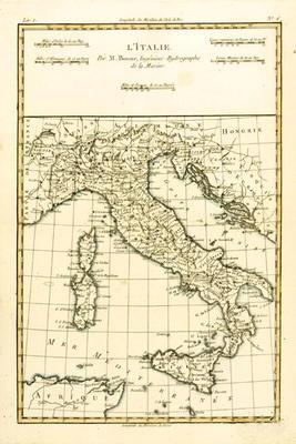 Italy, from 'Atlas de Toutes les Parties Connues du Globe Terrestre' by Guillaume Raynal (1713-96) p 1879