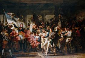 Die Wiederauffindung militärischer Fahnen durch Marschall Ney im Zeughaus zu Innsbruck am 7. Novembe 1808