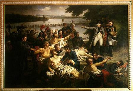 Return of Napoleon (1769-1821) to the Island of Lobau after the Battle of Essling, 23rd May 1809 von Charles Meynier