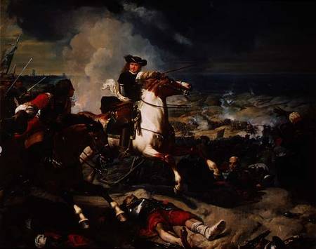 Battle of the Dunes, 14th June 1658 von Charles-Philippe Lariviere