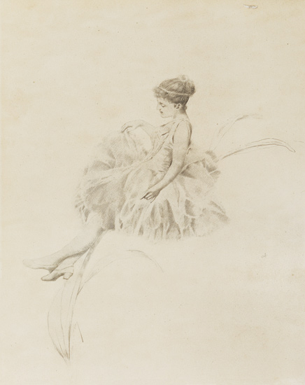 Fairy on a Lily von Charles Prosper Sainton