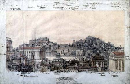 The Reconstruction of Ancient Rome at the Time of the Antonines von Charles Robert Cockerell