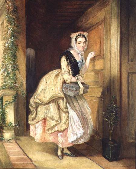 Knocking at the Door von Charles Robert Leslie