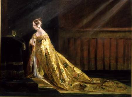 Queen Victoria in Her Coronation Robe von Charles Robert Leslie