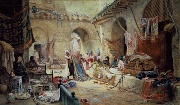 Teppichbasar, Kairo von Charles Robertson