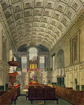 The German Chapel, St. James's Palace, from 'The History of the Royal Residences', engraved by Danie 1822
