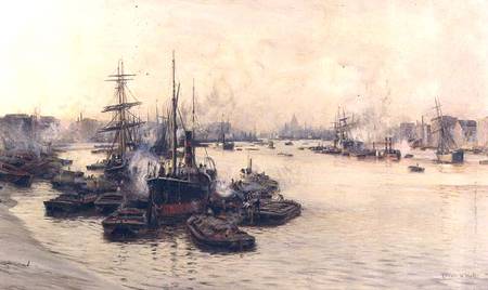 The Port of London von Charles William Wyllie