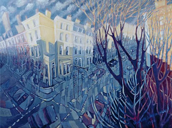Ladbroke Grove, My Corner, 1996 (oil on canvas)  von Charlotte  Johnson Wahl