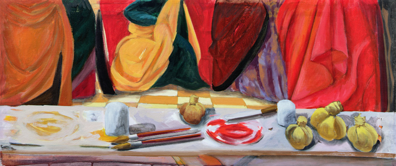 Venetian Red, 2003 (oil on canvas)  von Charlotte  Moore