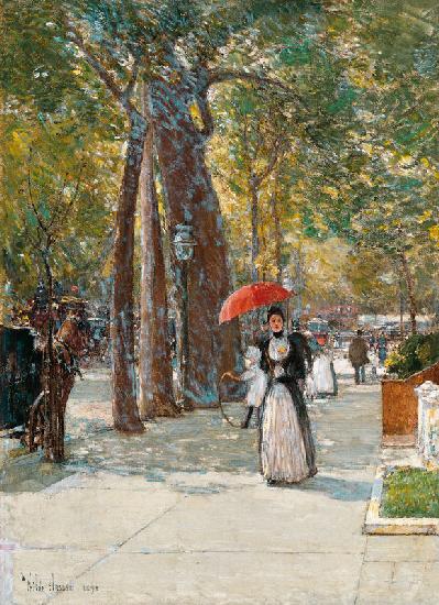 Die Fifth Avenue am Washington Square Park, New York 1891