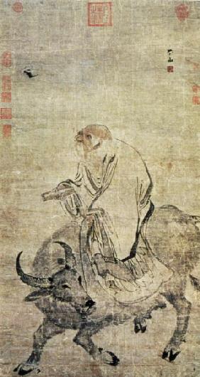 Lao-tzu (c.604-531 BC) riding his ox Ming Dynas