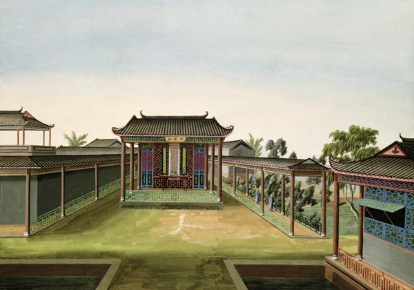 Garden Scene von Chinese School