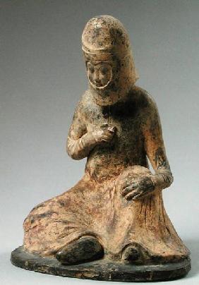 Funerary statuette of a traveller Tang Dynas