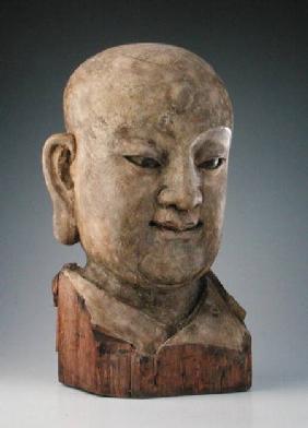 Head of a louhan, Yuan dynasty Yuan dynas