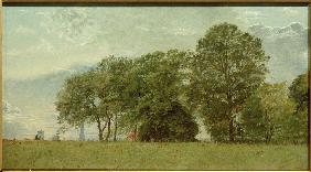 Der Wall des Kastells auf der zur Stadt gewandten Seite 1833