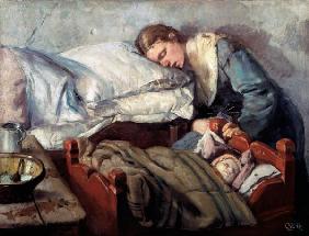 Sleeping Mother 1883