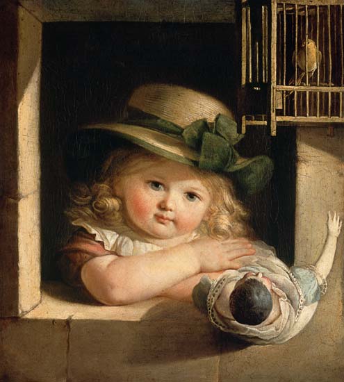 Kind mit Puppe von Christian Leberecht Vogel