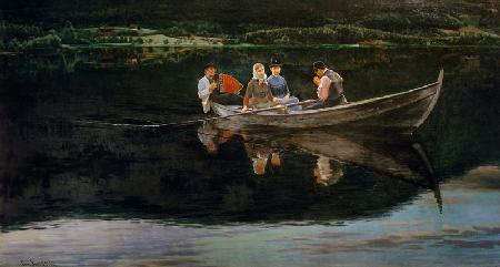 Mittsommernacht in Norwegen 1886
