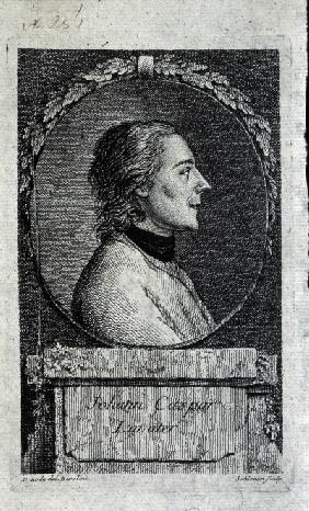 Porträt des Dichters und Philosophen Johann Kaspar Lavater (1741-1801)