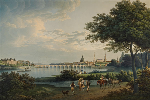Blick auf Dresden von Christian Gottlieb Hammer