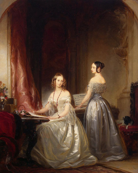 Großfürstinnen Alexandra Nikolajewna von Russland (1825-1844) und Olga Nikolaewna von Russland von Christina Robertson