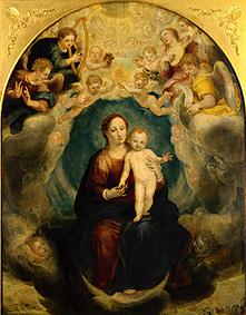 Altar Maria in der Glorie Mitte: Maria mit Kind und Engeln