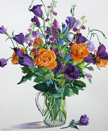 Orange and Purple Flowers