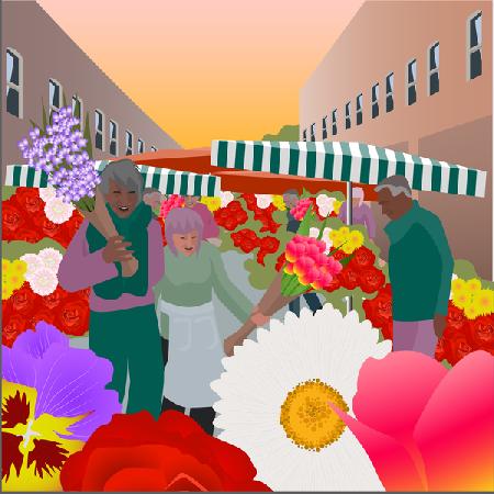 Flower Market at Columbia Road 2017