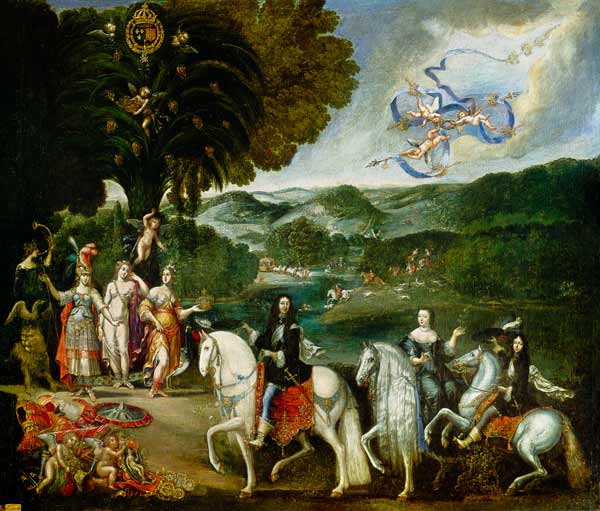 Allegory of the Marriage of Louis XIV (1638-1715) von Claude Deruet