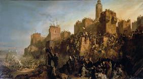 Die Eroberung Jerusalems durch Jacques de Molay in 1299 1846