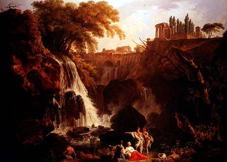Falls of Tivoli von Claude Joseph Vernet