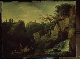 Romantische Landschaft (Landschaft nach dem Geschmack von Salvatore Rosa) 1746