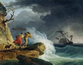 Coastal Scene in a Storm 1782