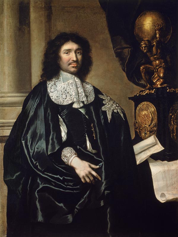 Portrait of Jean-Baptiste Colbert de Torcy (1619-83) von Claude Lefebvre