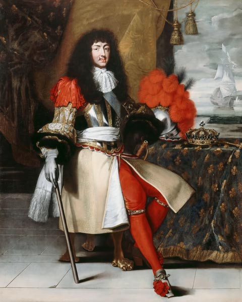 König Ludwig XIV. von Frankreich und Navarra (1638-1715) von Claude Lefebvre