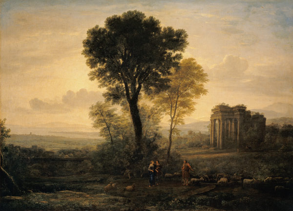 Morning (Landscape with Jacob, Rachel and Leah by the Well) von Claude Lorrain
